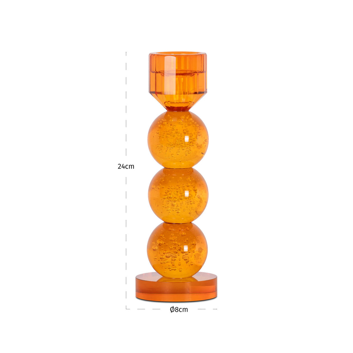 Richmond Interiors Accessories Candle holder Raylan orange small House of Isabella UK