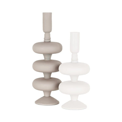 Richmond Interiors Accessories Candle holder Tilly big (Beige) House of Isabella UK