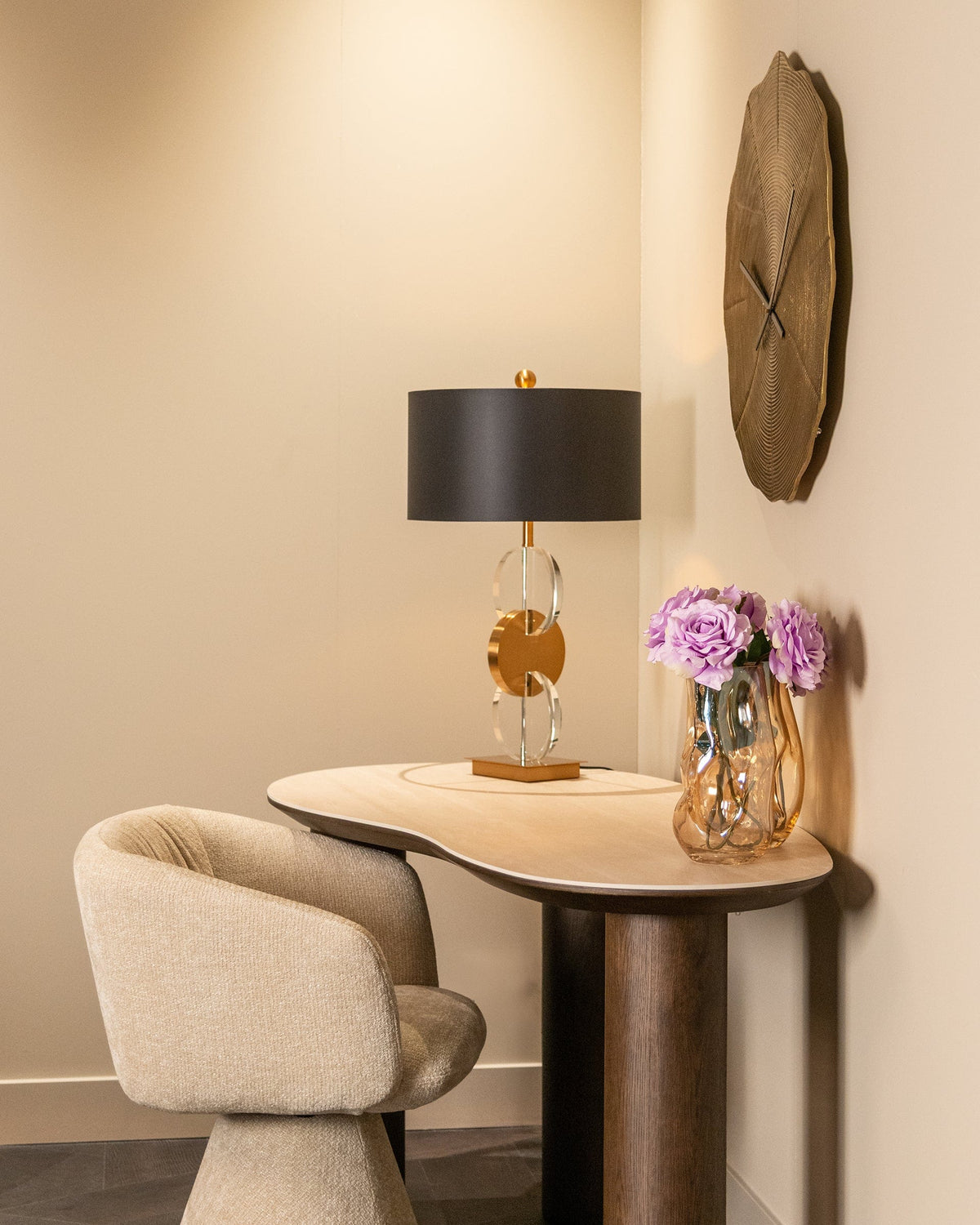 Richmond Interiors Accessories Clock Alien (Gold) House of Isabella UK