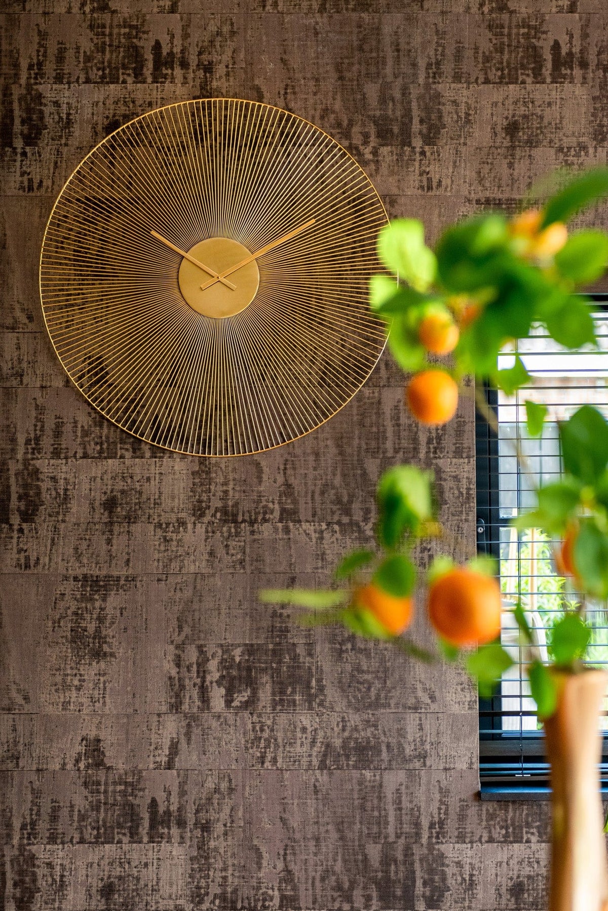 Richmond Interiors Accessories Clock Audrey (Gold) House of Isabella UK