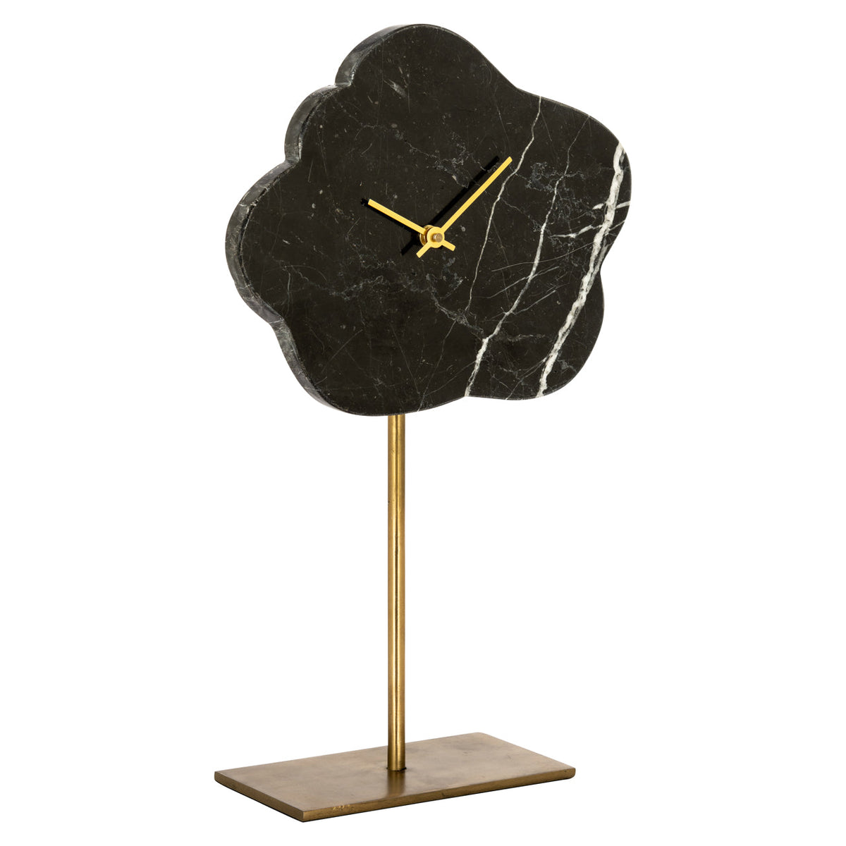 Richmond Interiors Accessories Clock Bram black/gold House of Isabella UK
