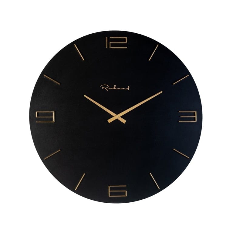 Richmond Interiors Accessories Clock Byram (Black/gold) House of Isabella UK