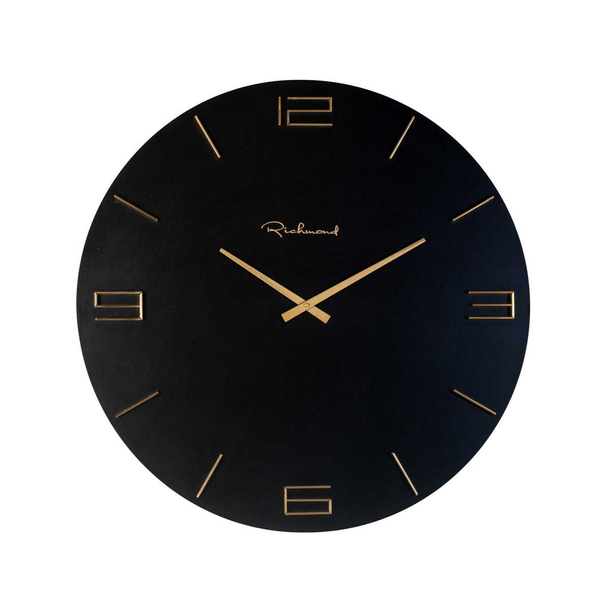Richmond Interiors Accessories Clock Byram black/gold House of Isabella UK
