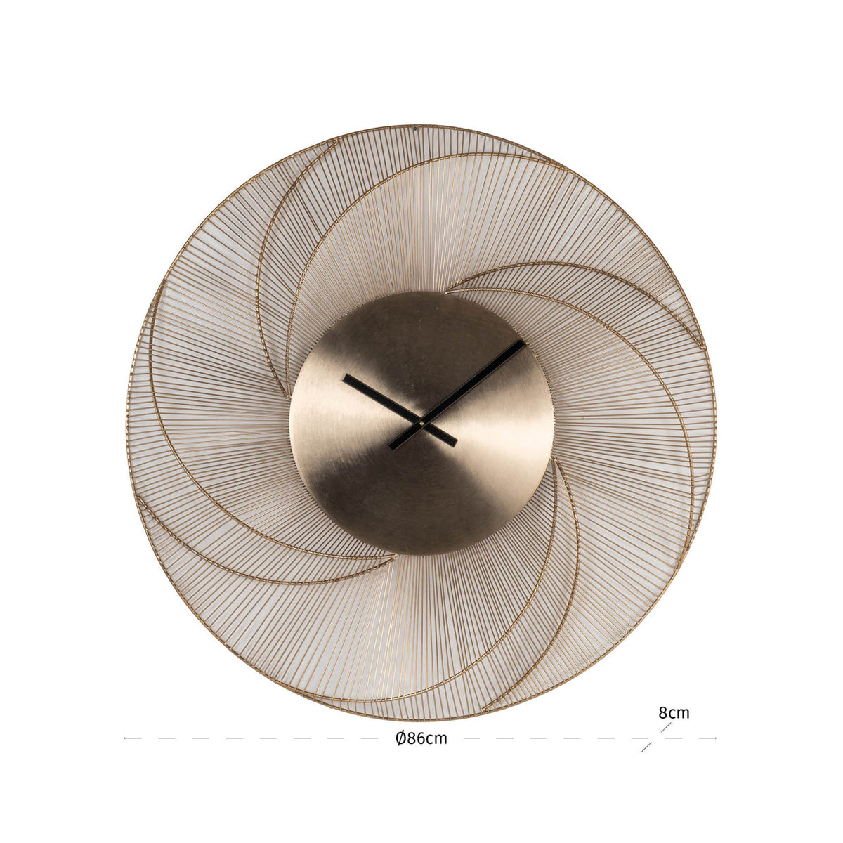 Richmond Interiors Accessories Clock Denver gold House of Isabella UK