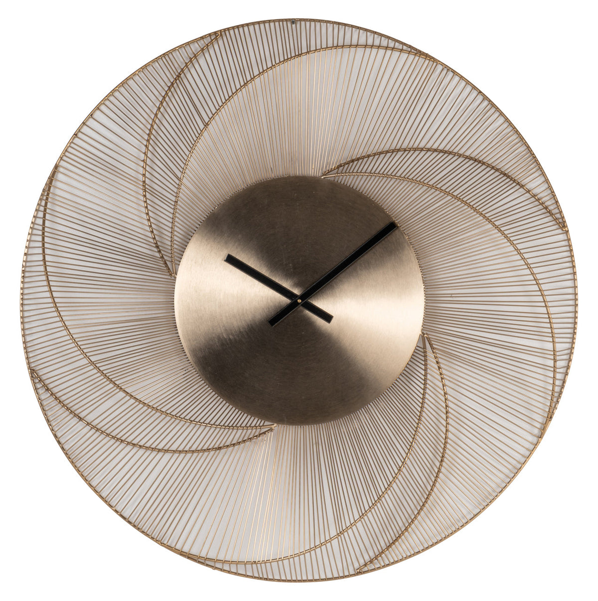 Richmond Interiors Accessories Clock Denver gold House of Isabella UK