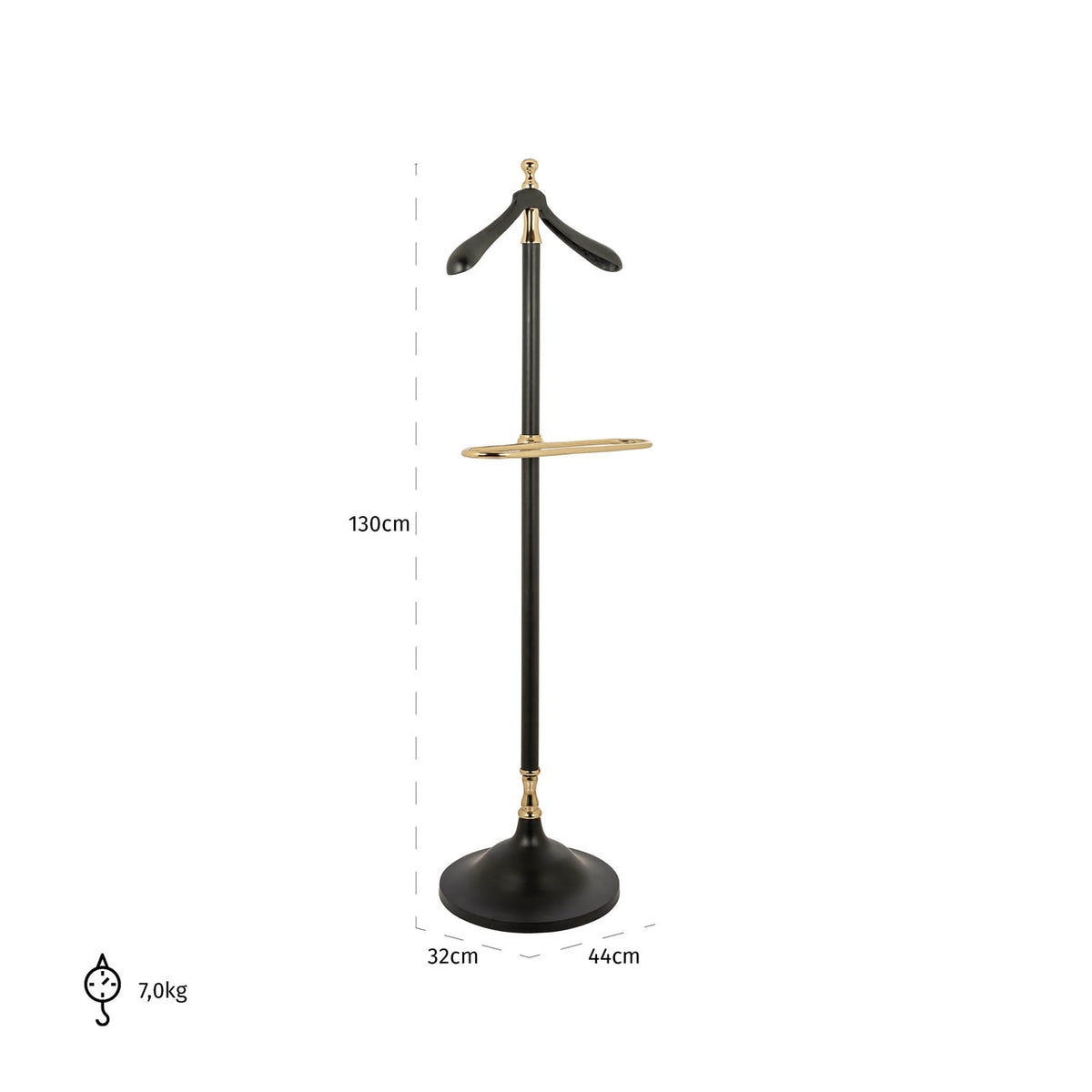 Richmond Interiors Accessories Coat rack Balley black House of Isabella UK