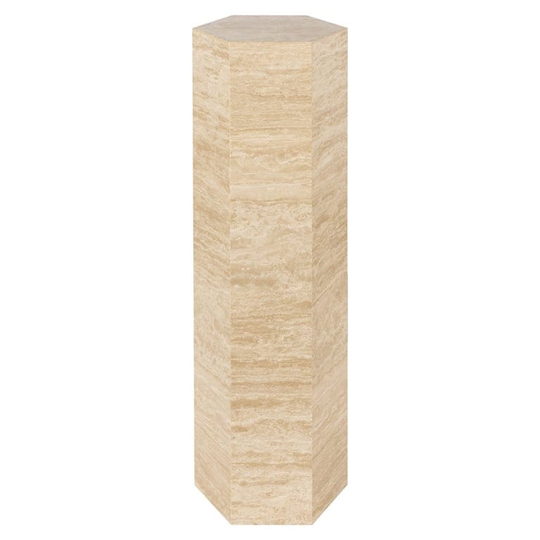 Column Vespin natural beige travertine (Beige).