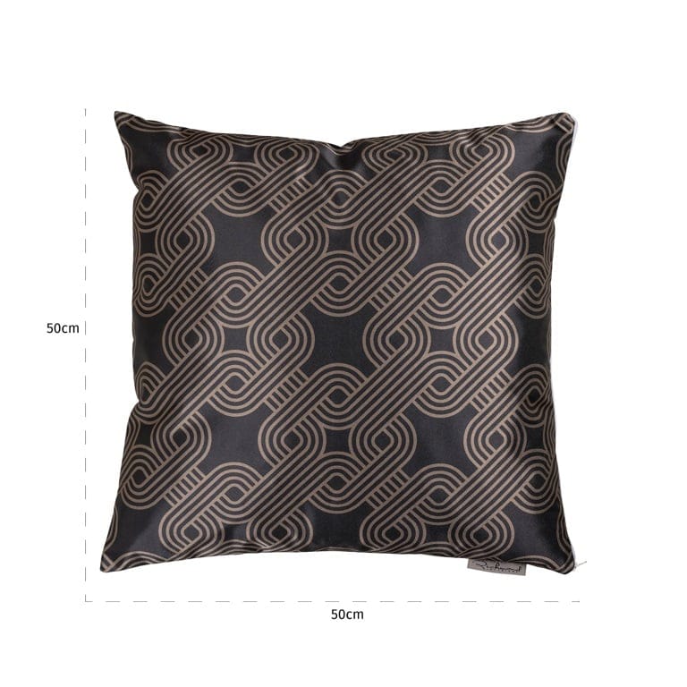 Richmond Interiors Accessories Cushion Meagan 50x50 (Monaco 23050 Chained Quadrant 75 - 8022 Twig) House of Isabella UK