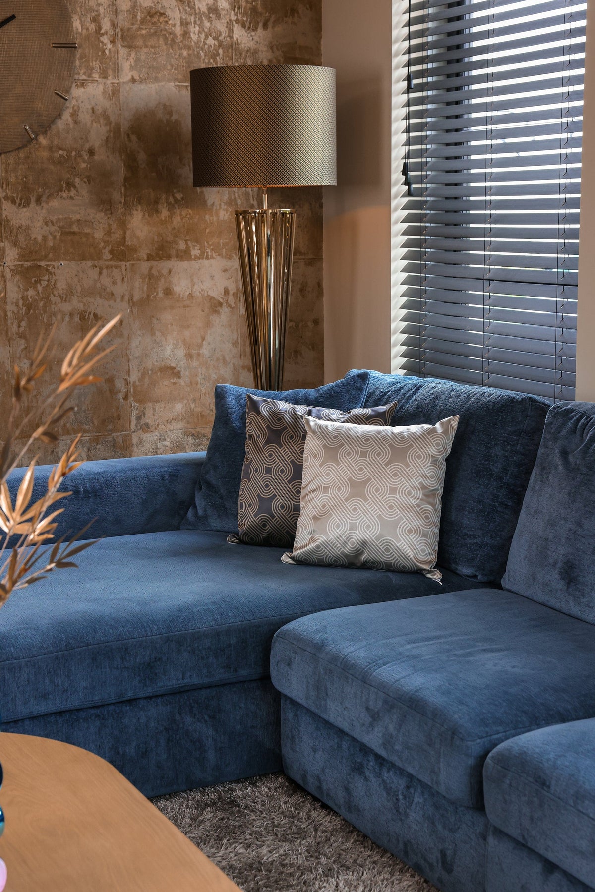 Richmond Interiors Accessories Cushion Vivienne 50x50 (Geo Shape 7021 Space Donna BT24004) House of Isabella UK