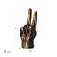 Richmond Interiors Accessories Deco object hand peace (Black/gold) House of Isabella UK