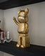 Richmond Interiors Accessories Decorative object Bear gold standing House of Isabella UK
