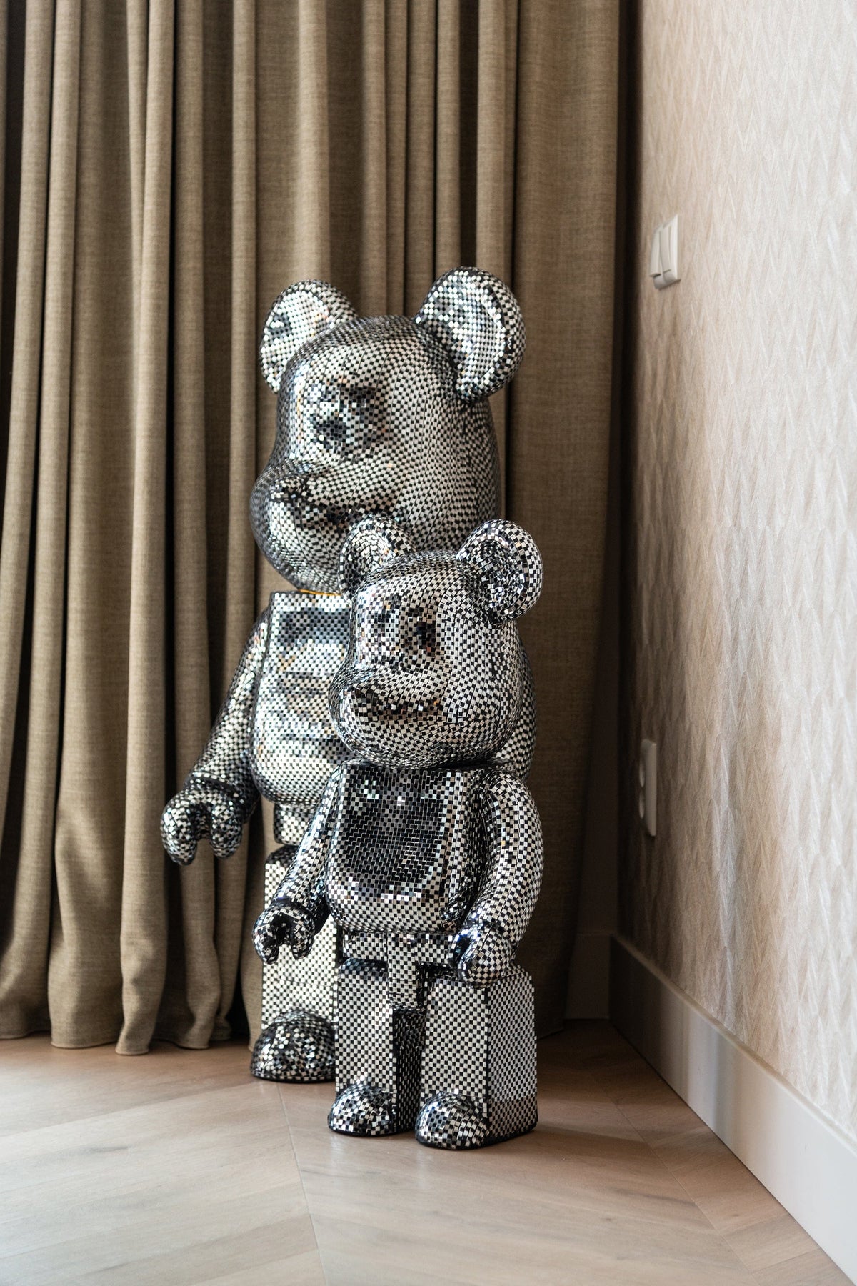 Richmond Interiors Accessories Decorative object Bear small (Silver) House of Isabella UK