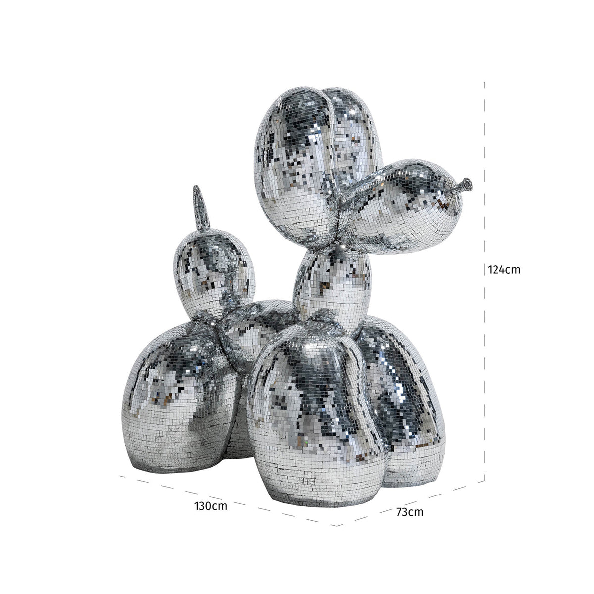 Richmond Interiors Accessories Decorative object Dog silver large House of Isabella UK