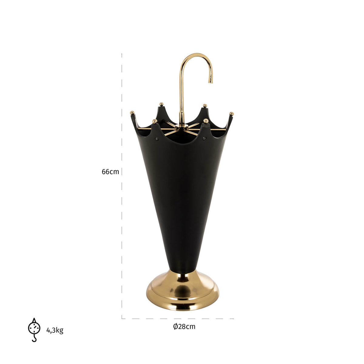Richmond Interiors Accessories Decorative object Jytte black/gold House of Isabella UK