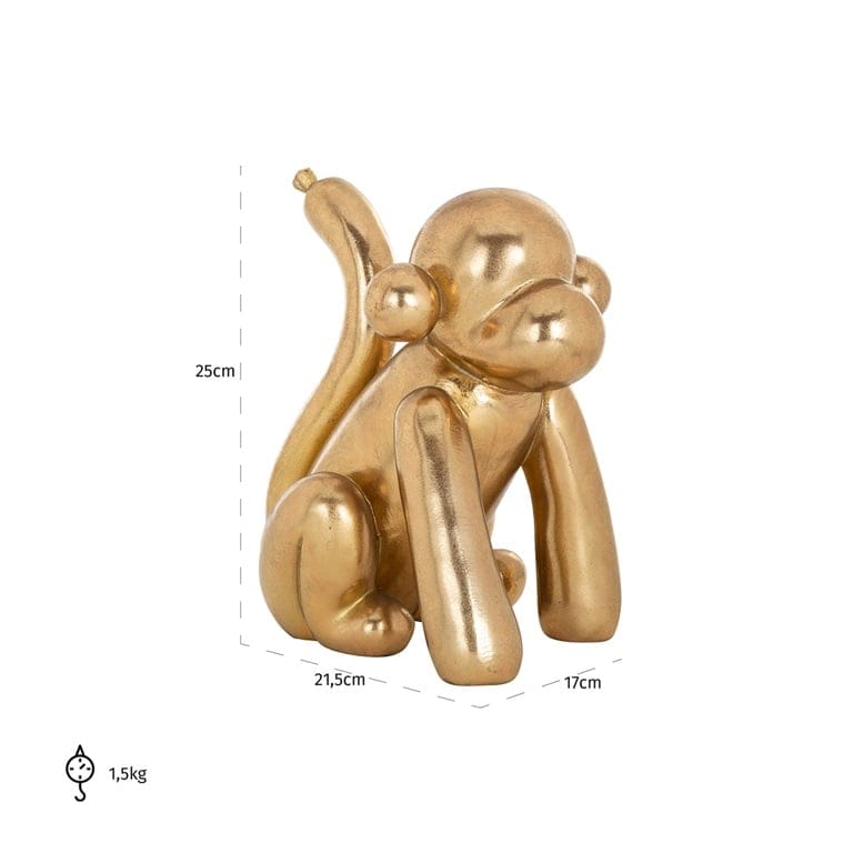 Richmond Interiors Accessories Decorative object Monkey (Gold) House of Isabella UK