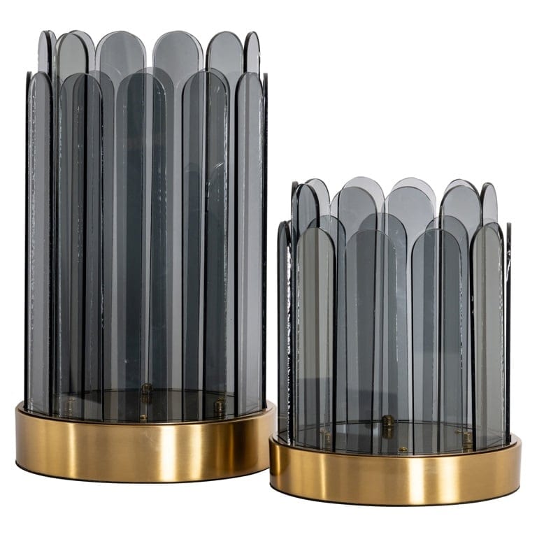 Richmond Interiors Accessories Hurricane Daisey big (Smoke) House of Isabella UK