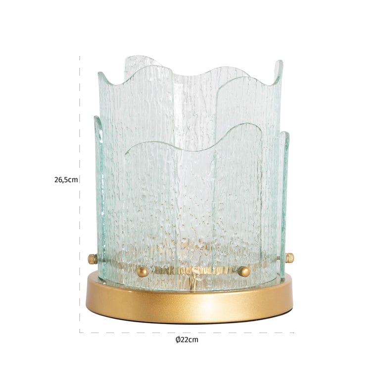 Richmond Interiors Accessories Hurricane Danila small (Gold) House of Isabella UK