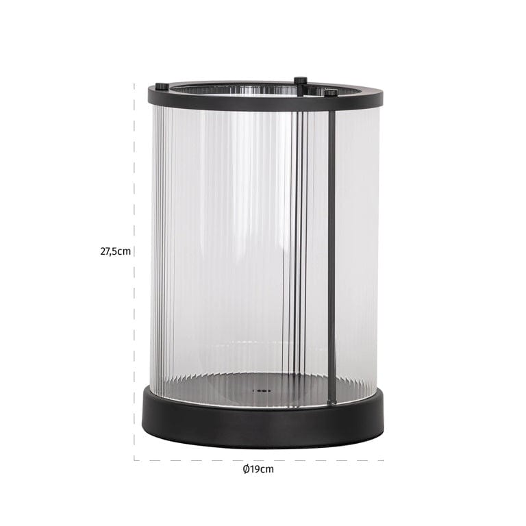 Richmond Interiors Accessories Hurricane Dayene small (Black) House of Isabella UK