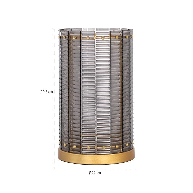 Richmond Interiors Accessories Hurricane Daylin big (Smoke) House of Isabella UK