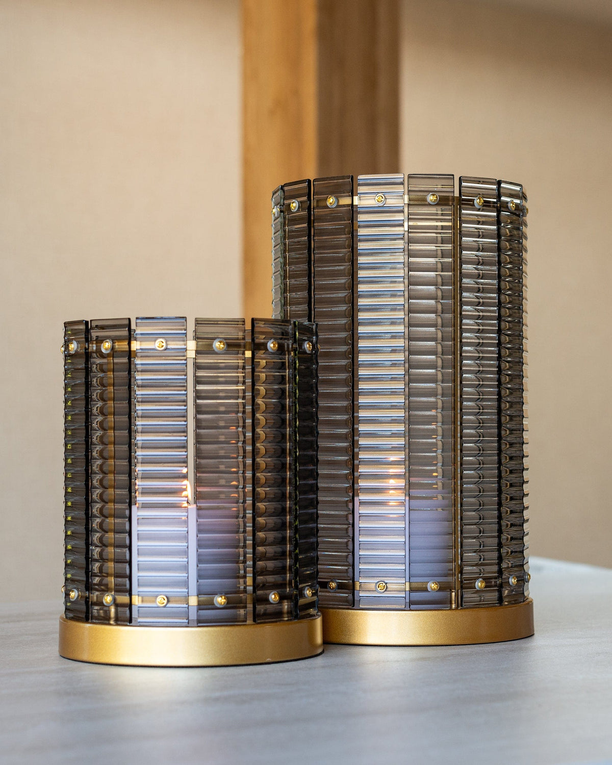 Richmond Interiors Accessories Hurricane Daylin big (Smoke) House of Isabella UK