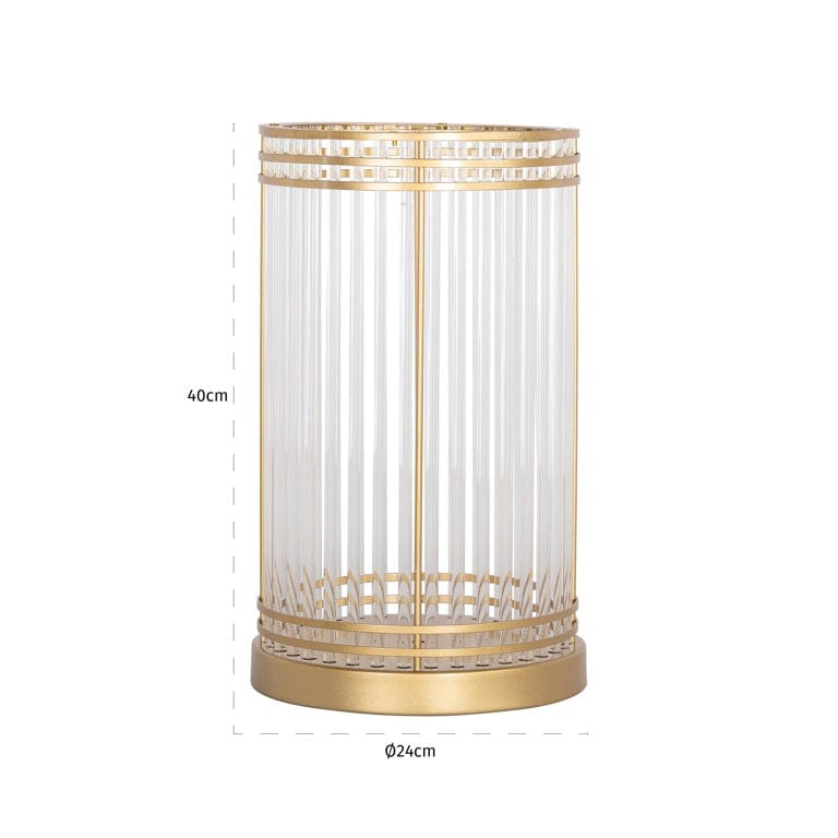 Richmond Interiors Accessories Hurricane Dyara big (Gold) House of Isabella UK