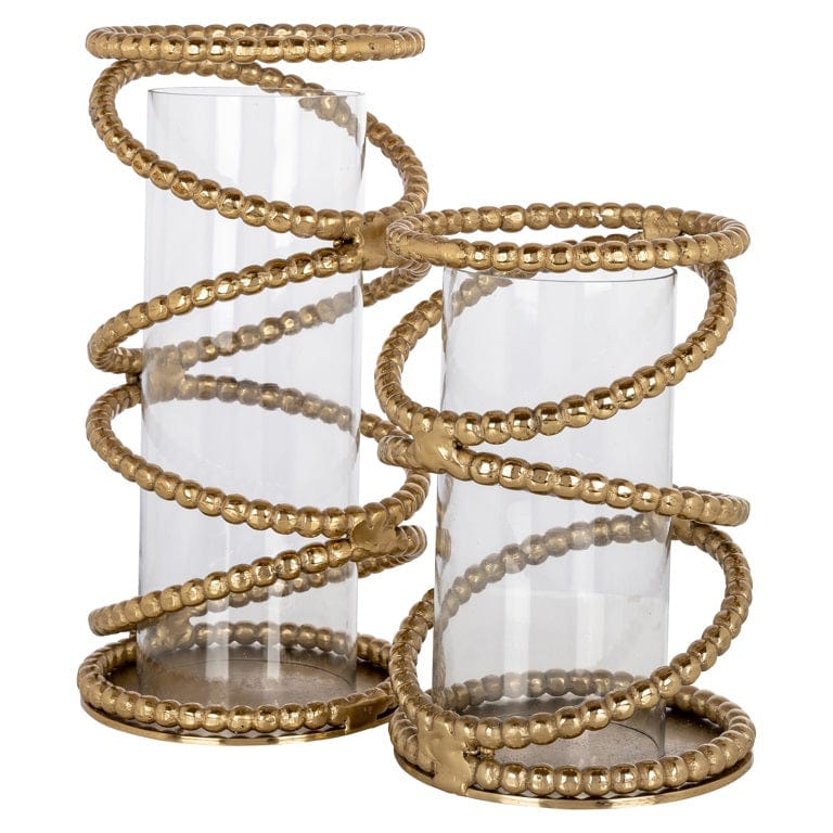 Richmond Interiors Accessories Hurricane Jaden small (Brushed Gold) House of Isabella UK