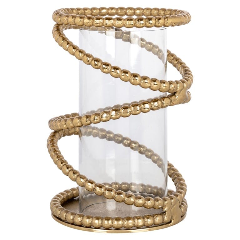 Richmond Interiors Accessories Hurricane Jaden small (Brushed Gold) House of Isabella UK