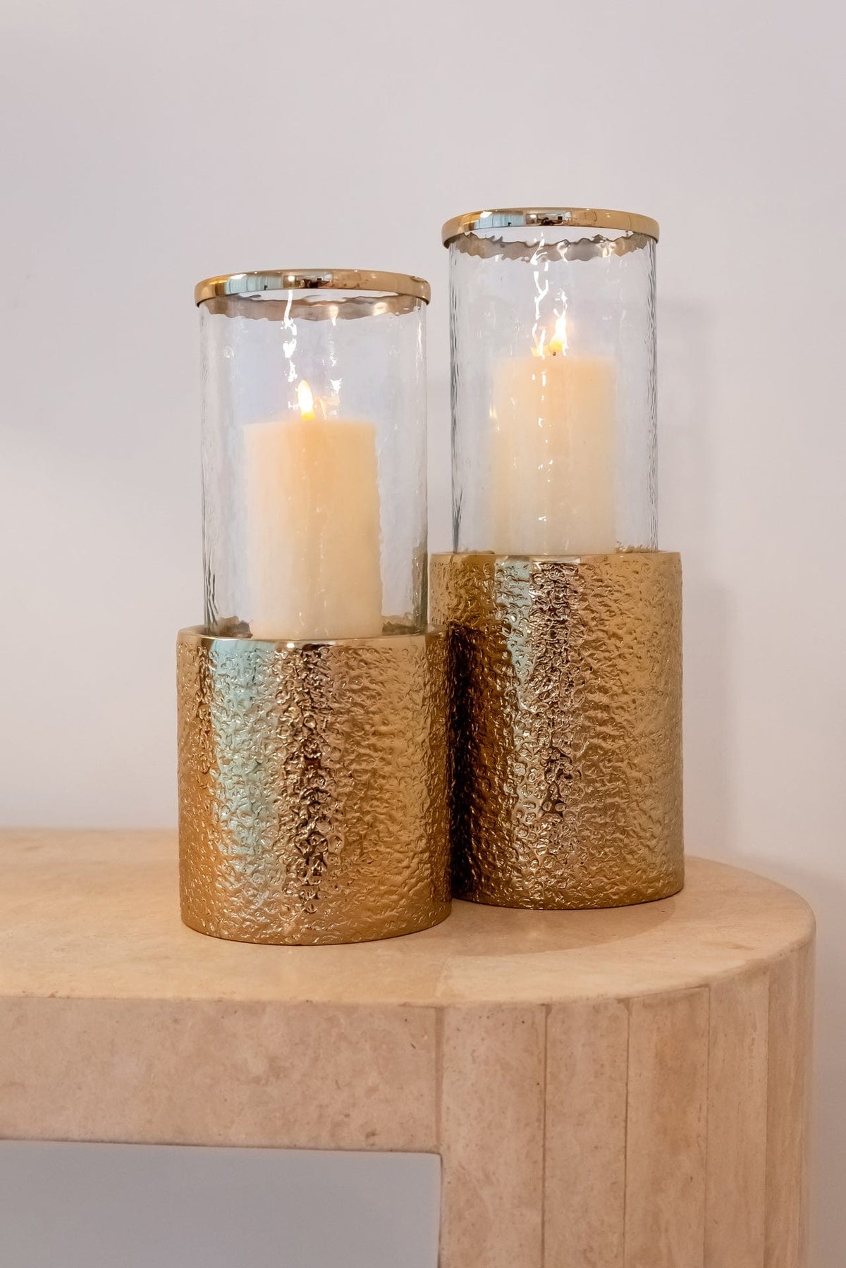 Richmond Interiors Accessories Hurricane Marlou big (Gold) House of Isabella UK