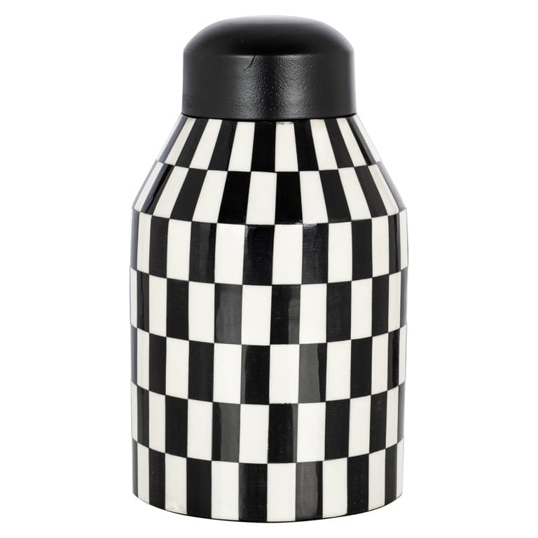 Richmond Interiors Accessories Jar Malou small (Black/white) House of Isabella UK