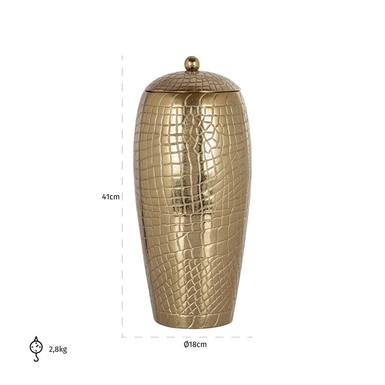 Richmond Interiors Accessories Jar Marieke big (Gold) House of Isabella UK