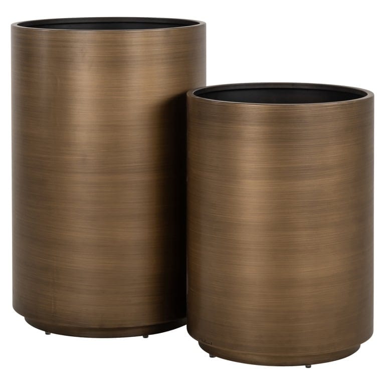 Richmond Interiors Accessories Planter Dira 50Ø (Brushed Gold) House of Isabella UK