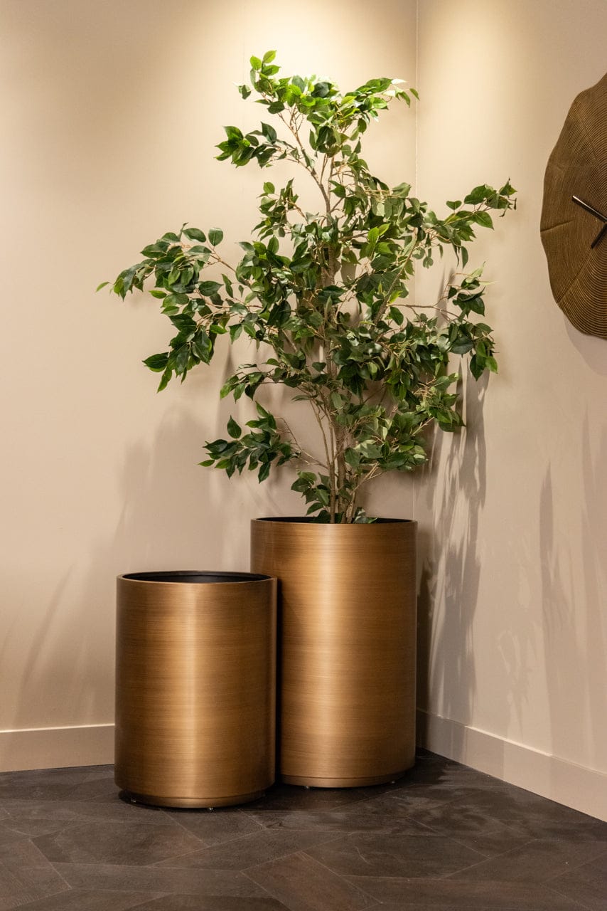 Richmond Interiors Accessories Planter Dira brushed gold 50Ø House of Isabella UK