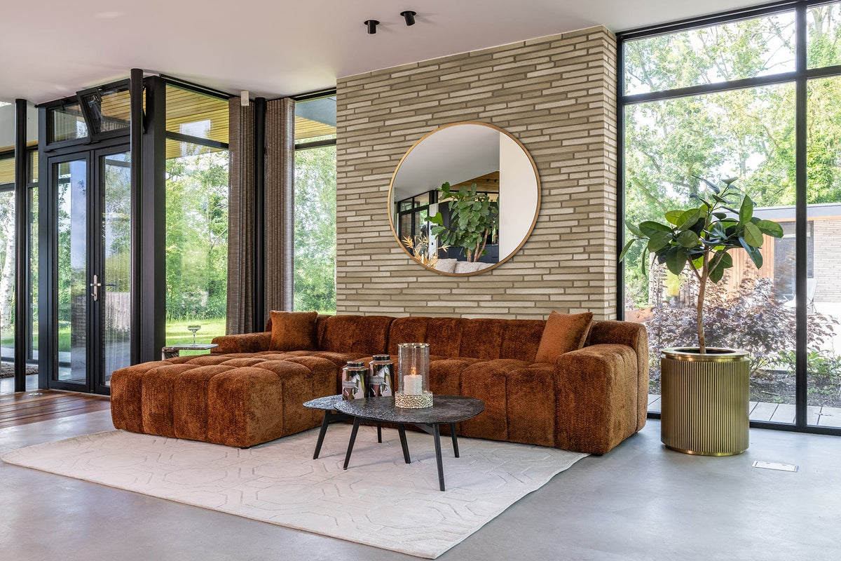 Richmond Interiors Accessories Planter Ironville 50Ø (Brushed Gold) House of Isabella UK