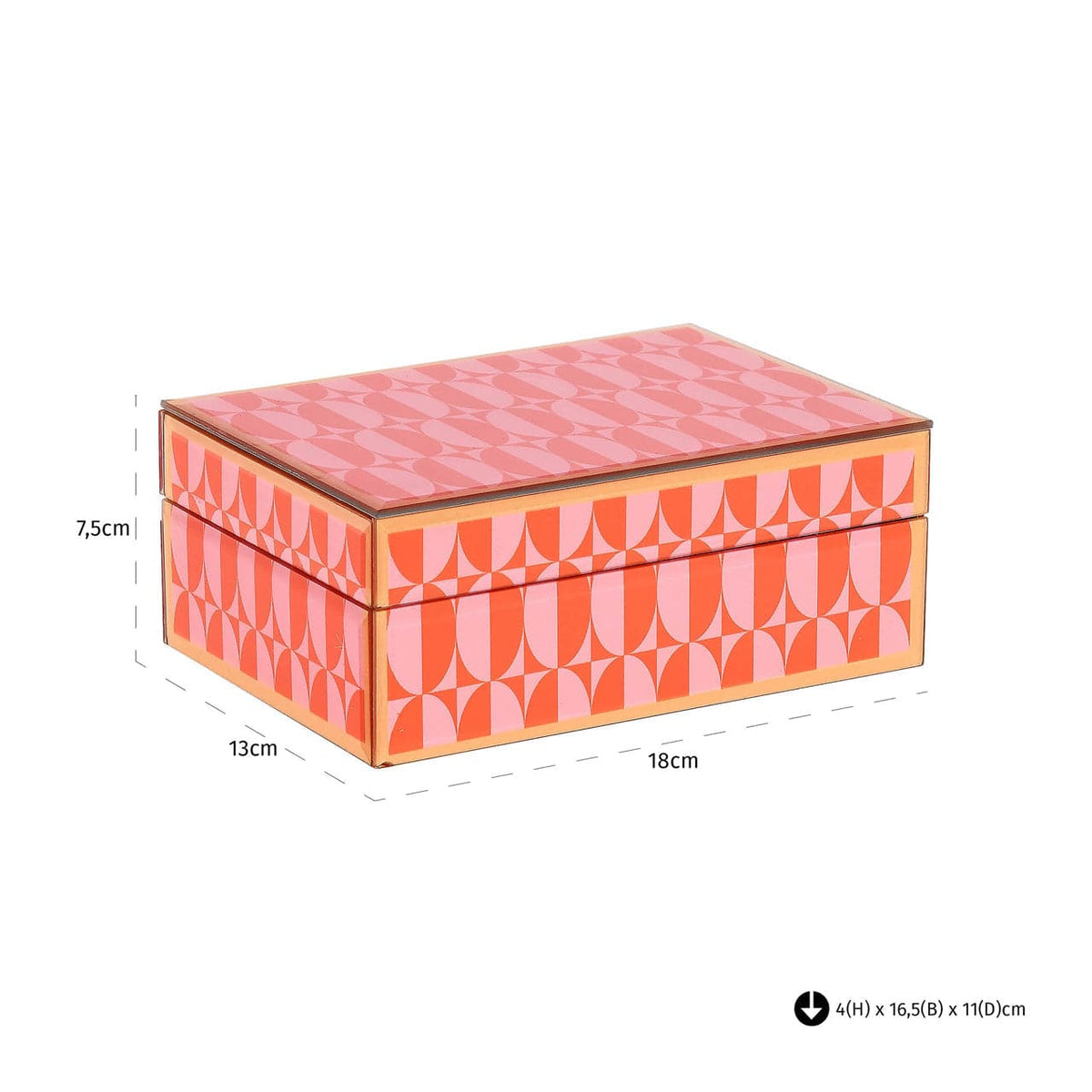 Richmond Interiors Accessories Storage box Abba pink small House of Isabella UK