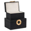 Richmond Interiors Accessories Storage box Amal black/gold large House of Isabella UK
