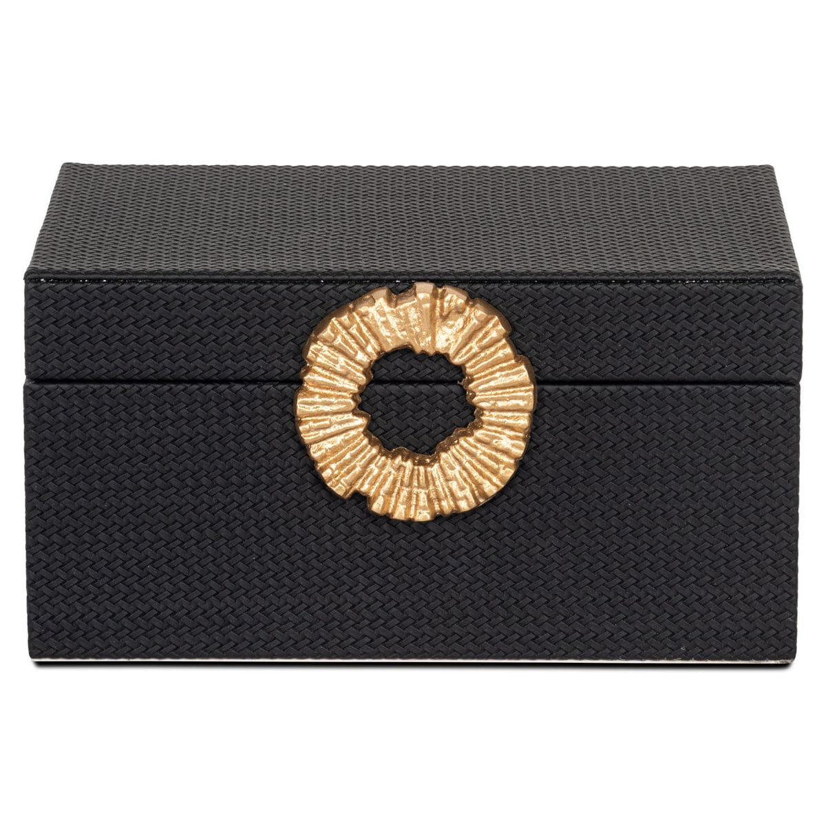 Richmond Interiors Accessories Storage box Amal black/gold large House of Isabella UK