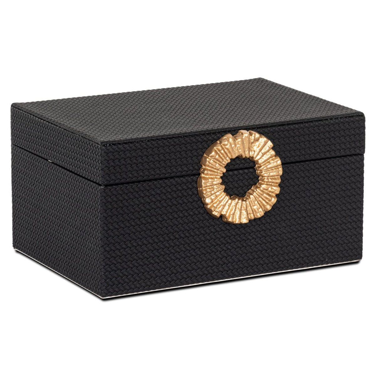 Richmond Interiors Accessories Storage box Amal black/gold large House of Isabella UK
