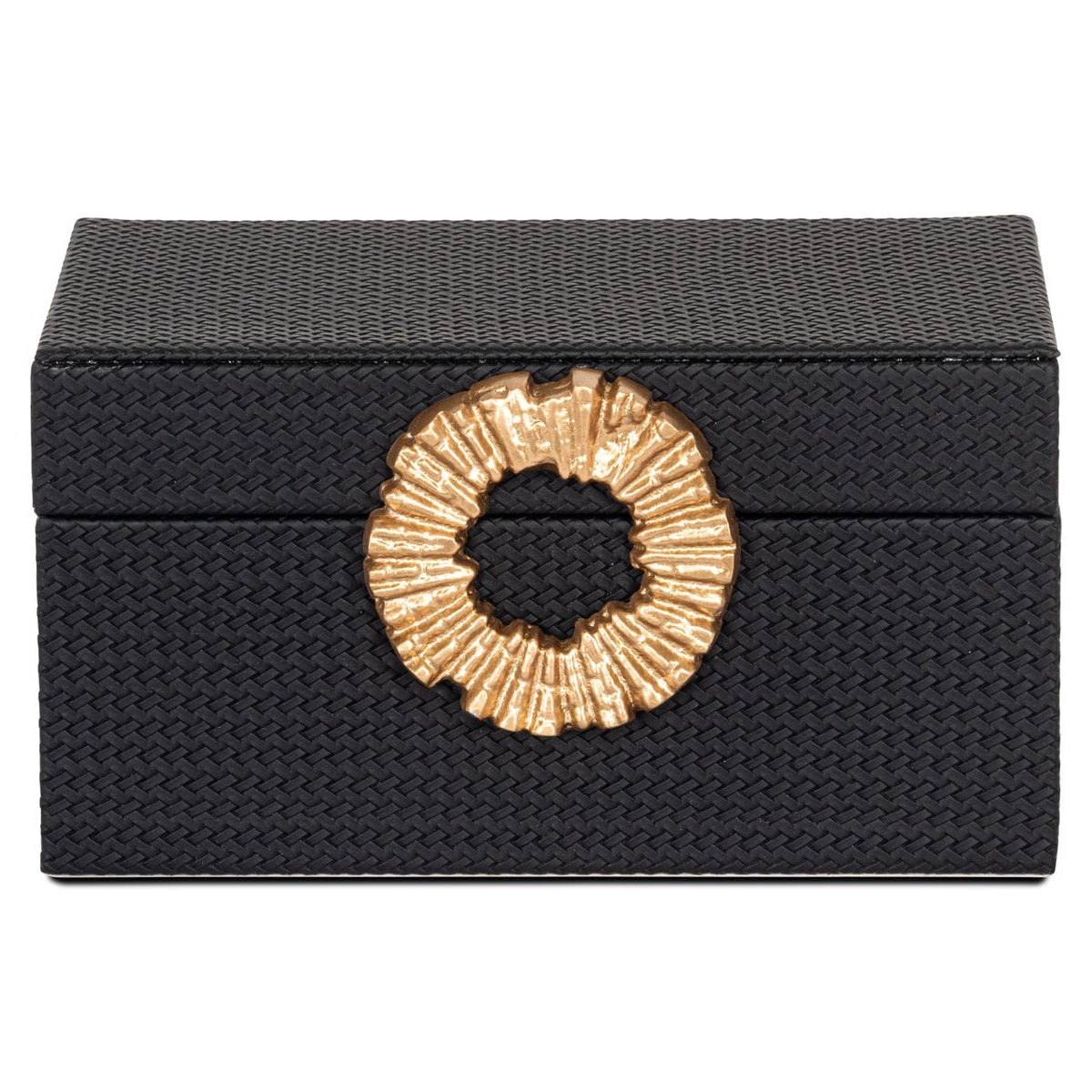 Richmond Interiors Accessories Storage box Amal black/gold small House of Isabella UK