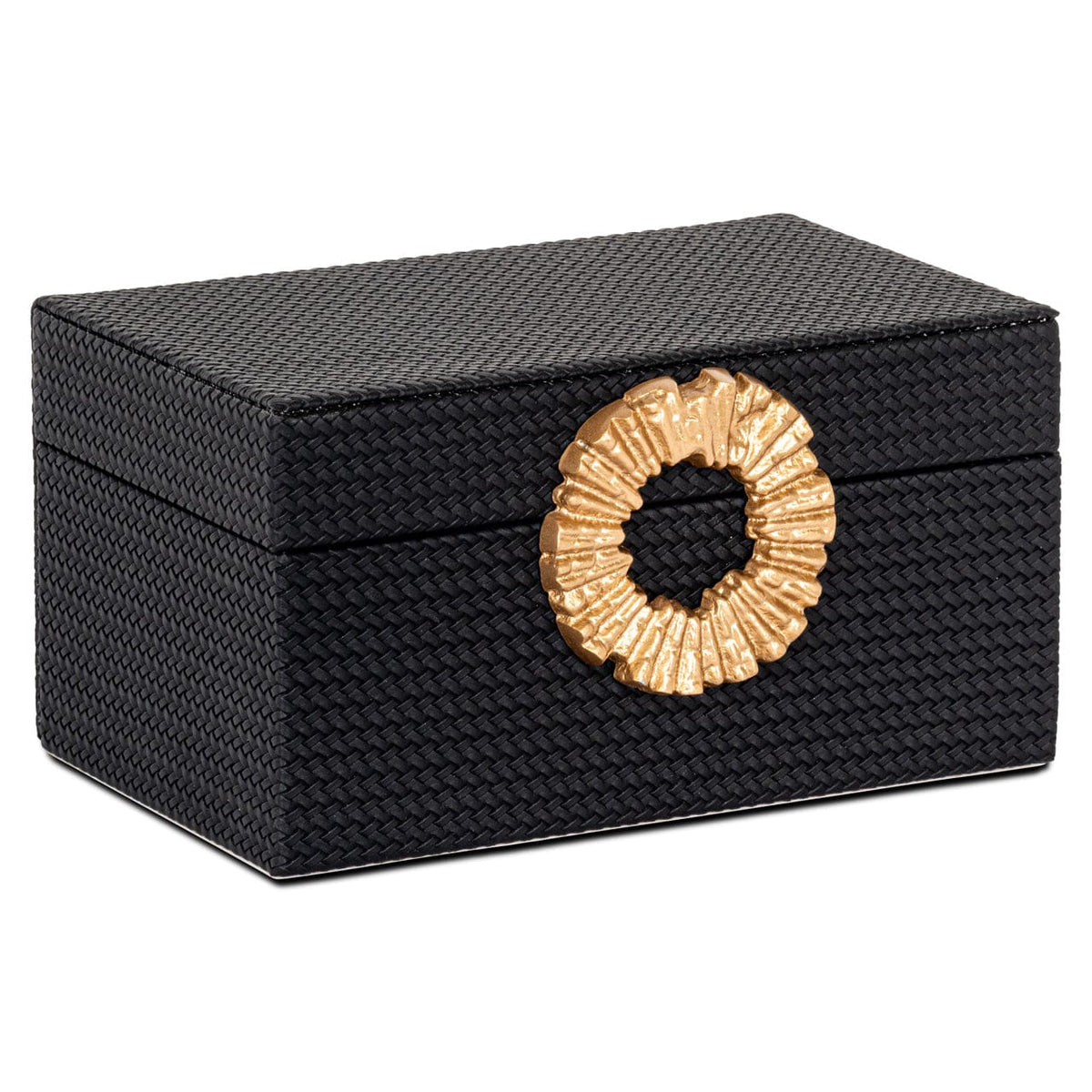 Richmond Interiors Accessories Storage box Amal black/gold small House of Isabella UK