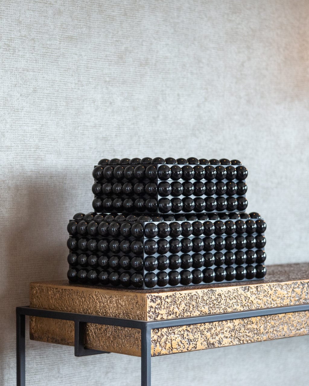 Richmond Interiors Accessories Storage box Batool black large House of Isabella UK