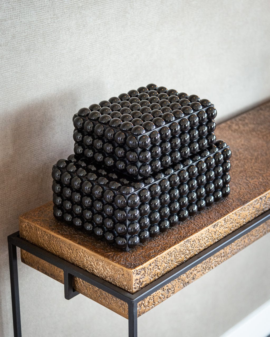 Richmond Interiors Accessories Storage box Batool black small House of Isabella UK