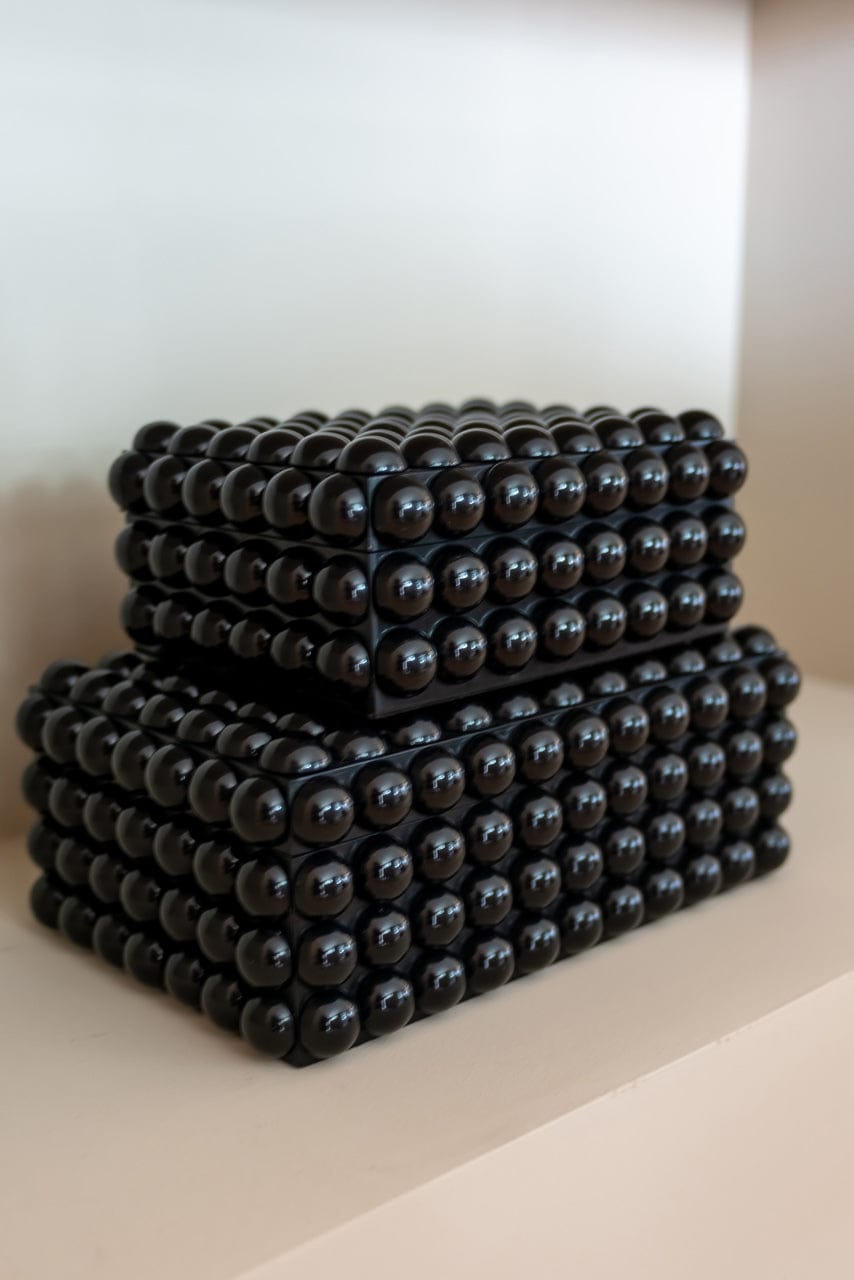 Richmond Interiors Accessories Storage box Batool black small House of Isabella UK