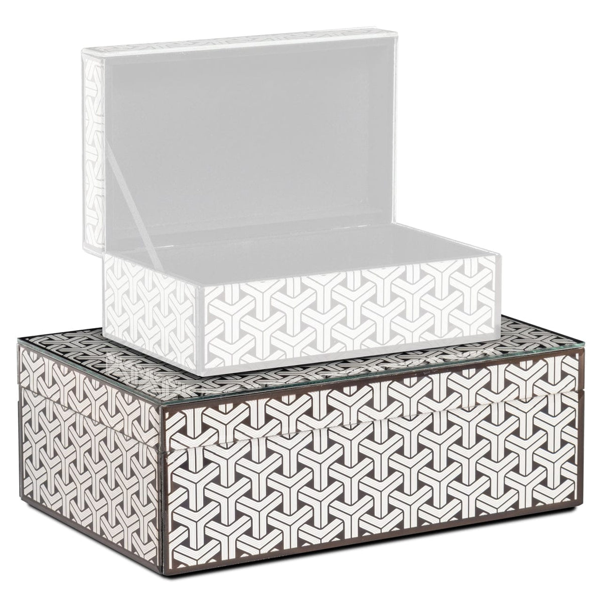 Richmond Interiors Accessories Storage box Feliz black/white large House of Isabella UK