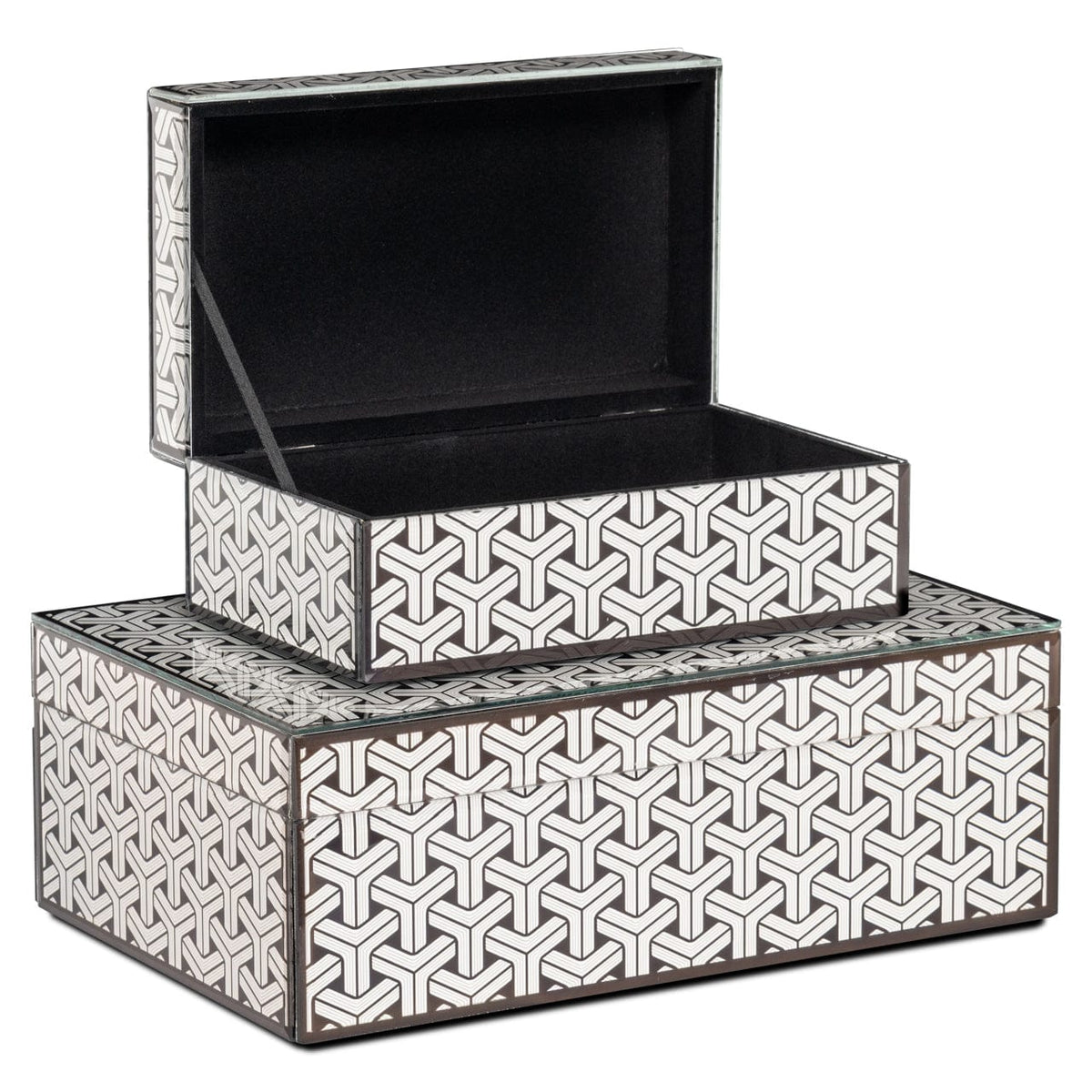 Richmond Interiors Accessories Storage box Feliz black/white small House of Isabella UK