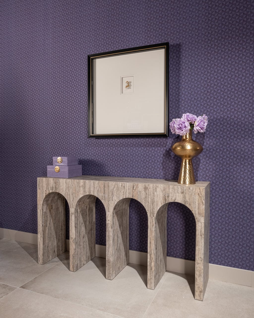 Richmond Interiors Accessories Storage box Joelle purple large House of Isabella UK