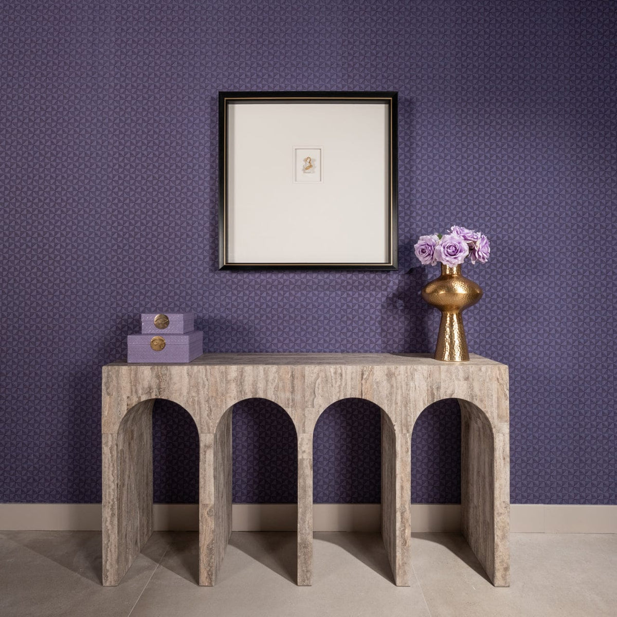 Richmond Interiors Accessories Storage box Joelle purple large House of Isabella UK