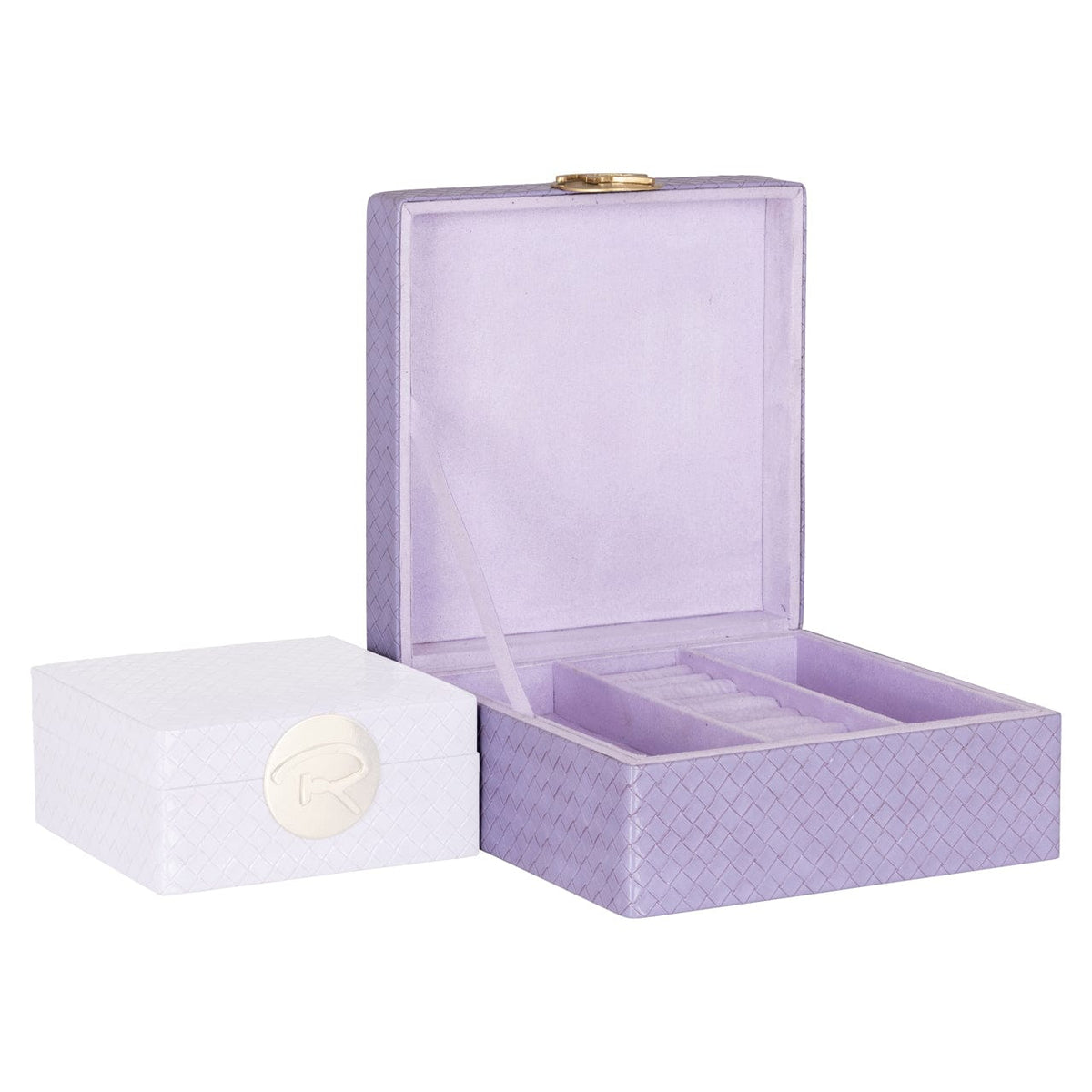 Richmond Interiors Accessories Storage box Joelle purple large House of Isabella UK