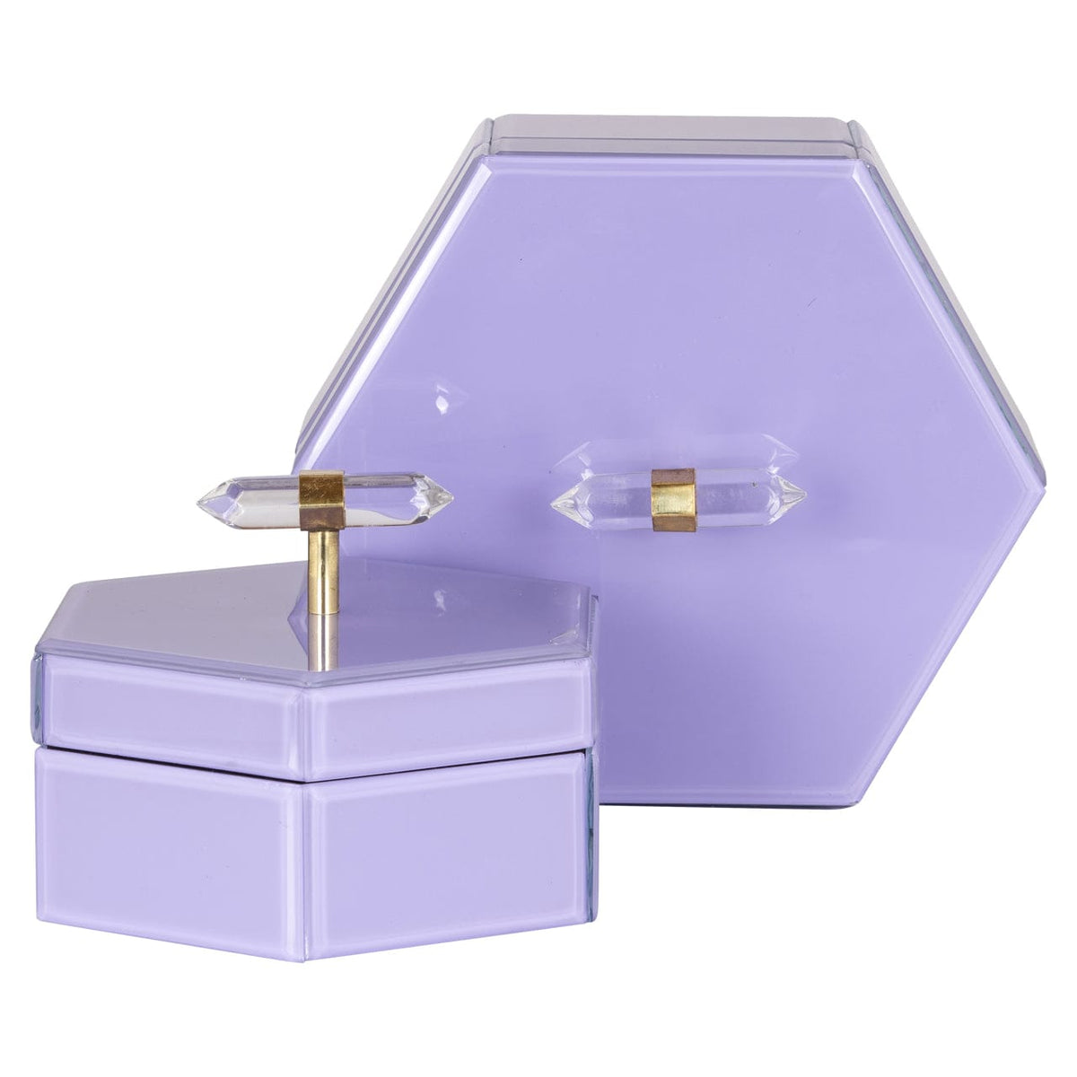 Richmond Interiors Accessories Storage box Jutta purple small House of Isabella UK