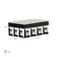 Richmond Interiors Accessories Storage box Licia black/white House of Isabella UK