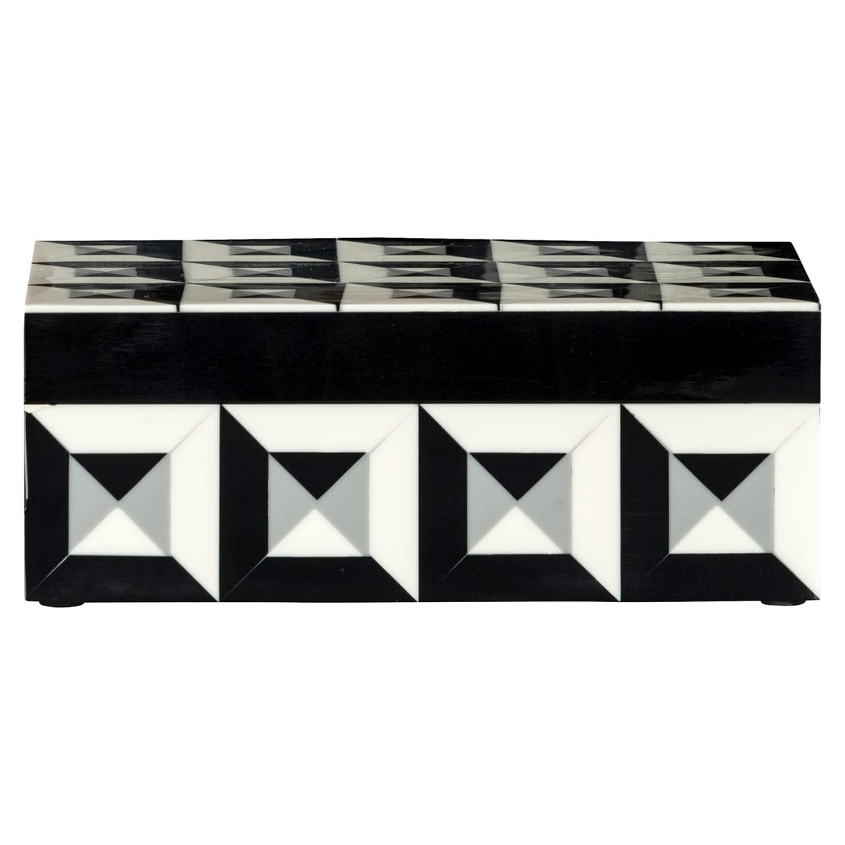Richmond Interiors Accessories Storage box Licia black/white House of Isabella UK